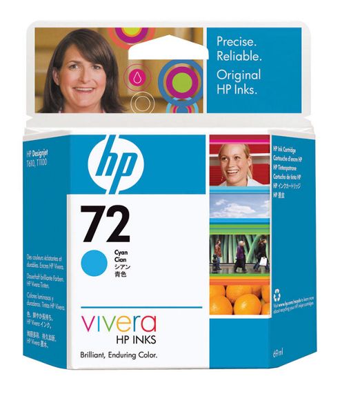 Image of Hp 72 Ink Cartridge - Cyan