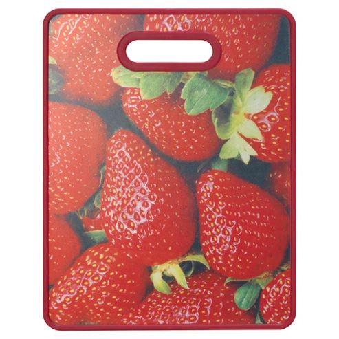 Image of Farberware Strawberry Print Chopping Board Large