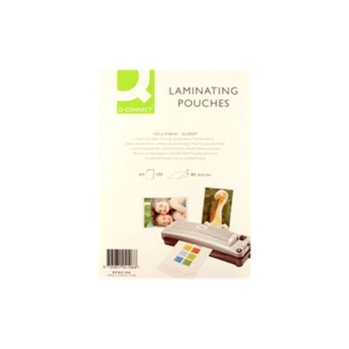 Image of Q-connect Laminating Pouch A5 80micron Pack Of 100 Kf04106