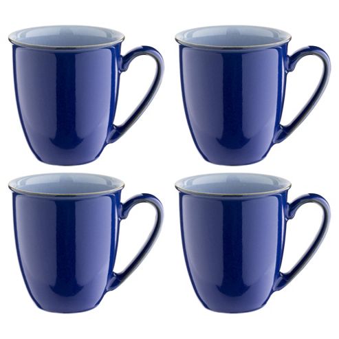 Image of Denby Everyday Mugs, Set Of Four, Blueberry