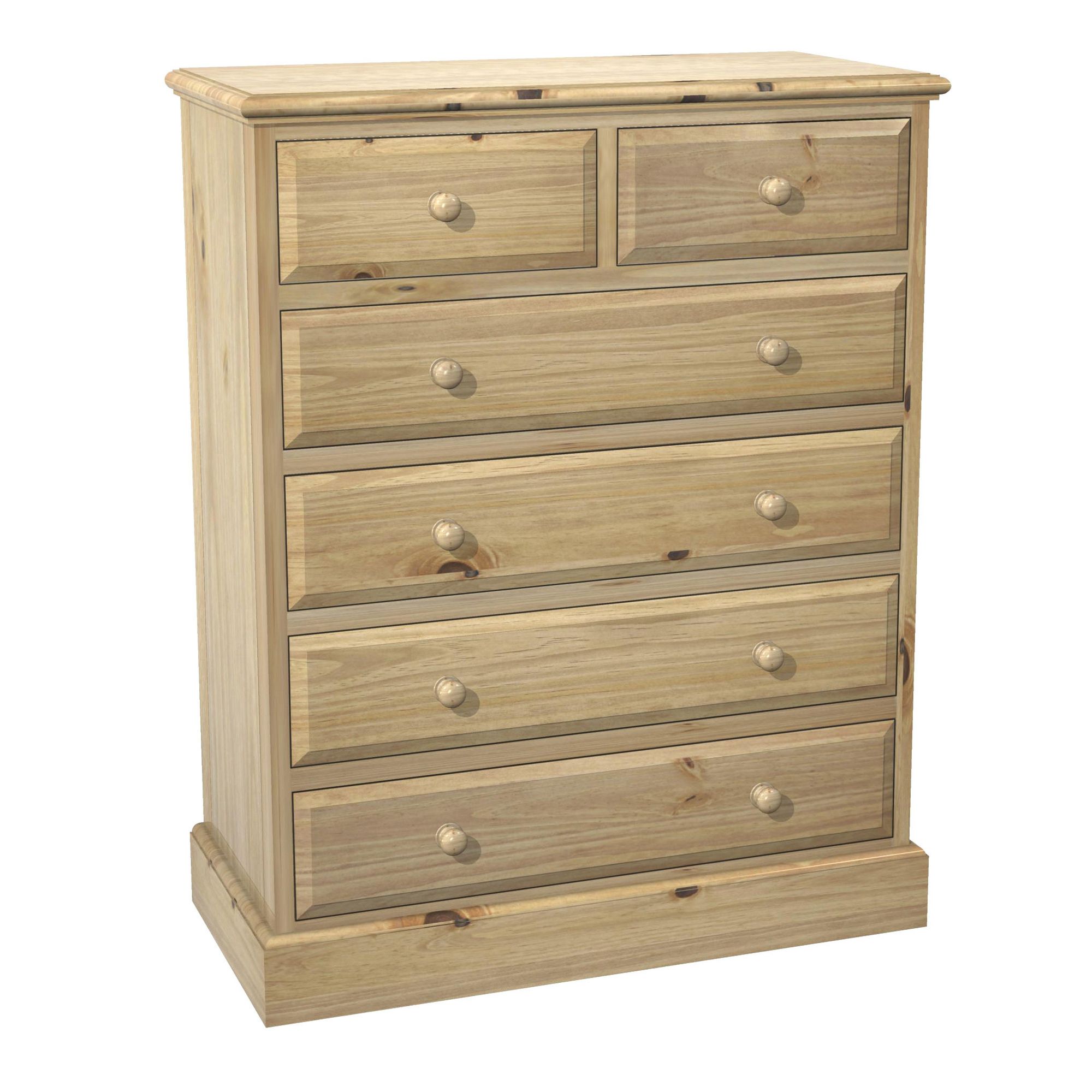 Kelburn Furniture Woodland Pine 2 over 4 Drawer Chest at Tesco Direct