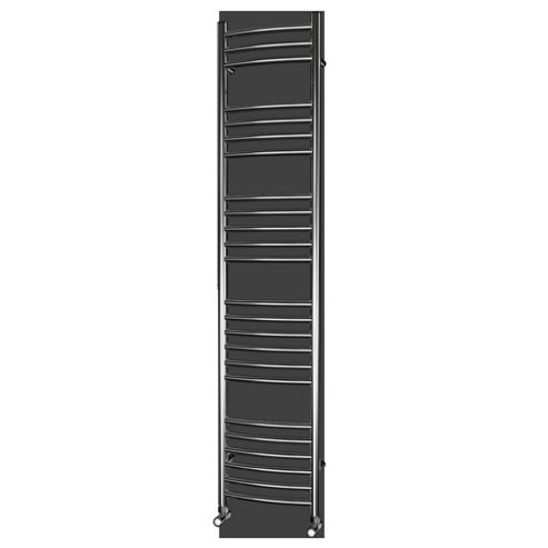 Image of Urbane Designs Curvo Curved Traditional Heated Towel Rail - 160 Cm H X 35 Cm W X 13 Cm D