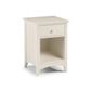 Julian Bowen Cameo 1 Drawer Bedside Table in Off White Lacquer