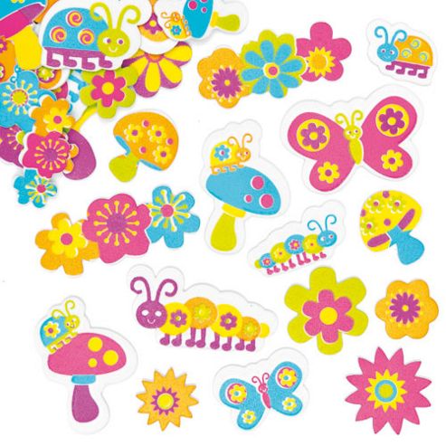 Image of Groovy Garden Foam Stickers (pack Of 100)