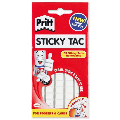 Image of Pritt Sticky Tac Mastic Adhesive Non-staining White
