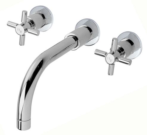 Image of Hudson Reed Tec Crosshead Wall Mounted Basin Mixer