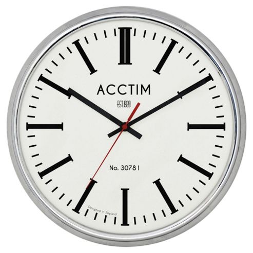 Image of Acctim Jura Clock, Chrome