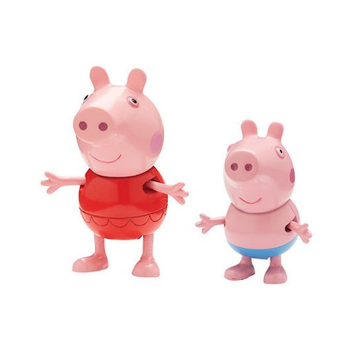 Image of Peppa Pig Holiday Figure Double Pack - Peppa And George In Swimsuits