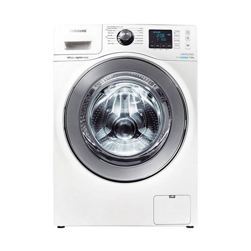 Image of Samsung Wf80f7e6u6w 8kg, Washing Machine, A+++ Energy Rating, Ecobubble Tech