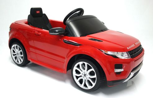 Image of Kids Electric Car Range Rover Evoque 12 Volt Red Gloss