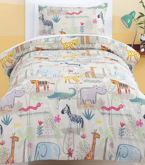 Image of Jungle Animals Double Duvet
