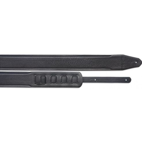 Image of Rocket Slpl40 Large Padded Leather Guitar Strap - Black