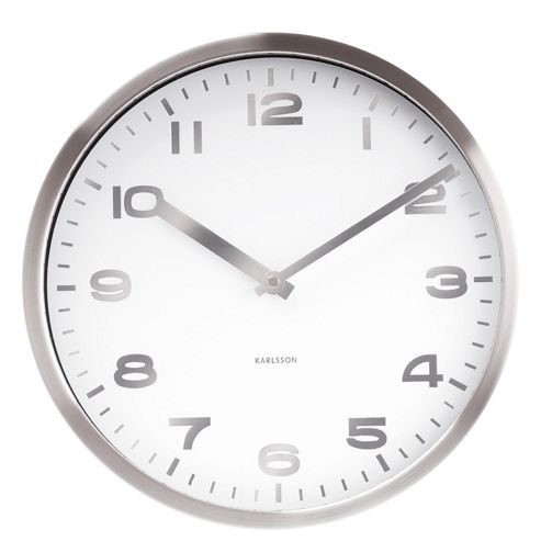 Image of Karlsson Mirror Number Wall Clock - White