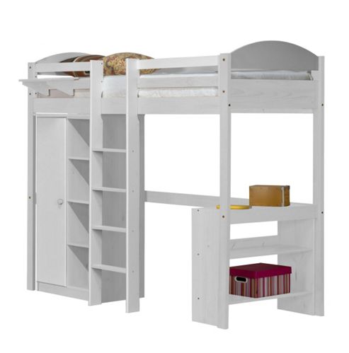 Image of Maximus High Sleeper Set 1 Central Ladder White With White Details