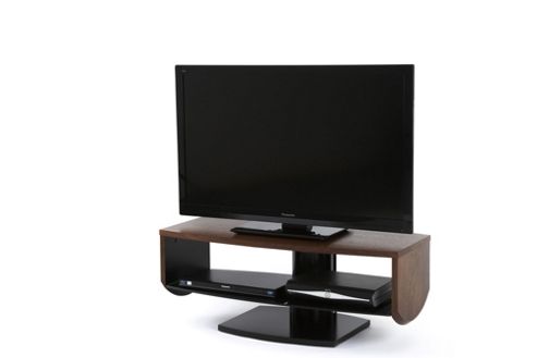 Image of Off The Wall Horizon Tv Stand - Walnut Veneer
