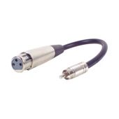 XLR Socket to Phono Plug Lead