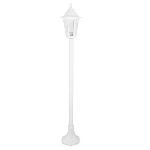 Image of Traditional Ip44 Outdoor 1.2m Bollard Light In Matt White