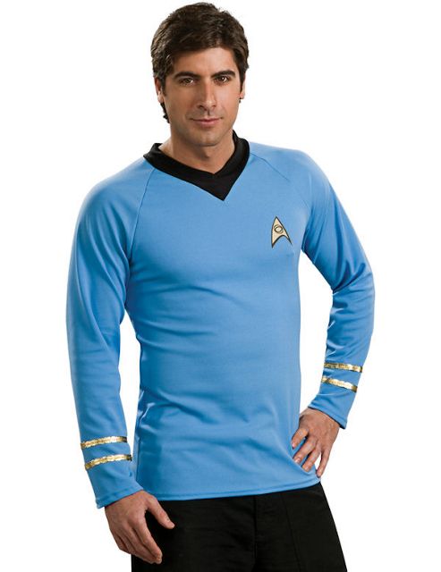 Image of Adult Star Trek Classic Shirt Blue