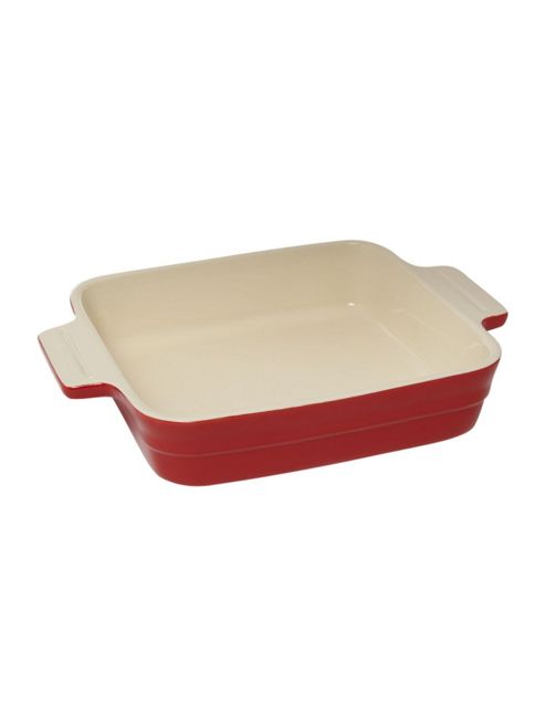 Image of Linea Ceramic Maison 24cm Square Baker In Red