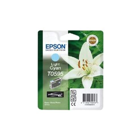 Image of Epson T0595 Light Cyan Ink Cartridge (blister Pack With Rf)