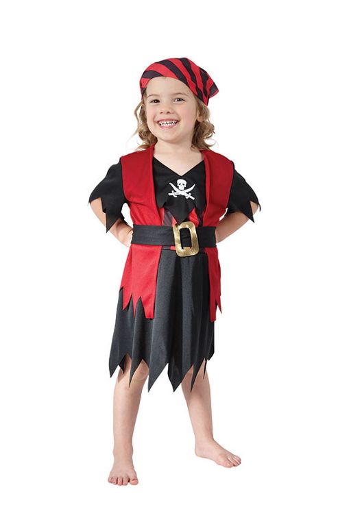Image of Pirate Girl - Toddler Costume 2-3 Years