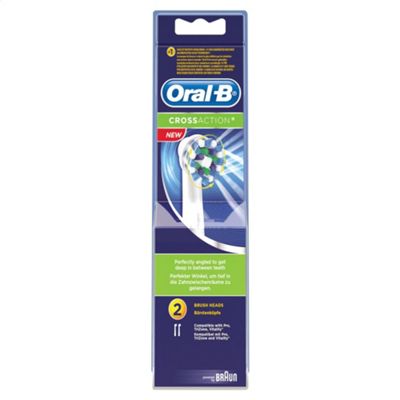 Oral-B Crossaction Electric Toothbrush Heads X2