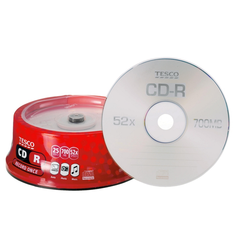 Buy CD R from our Blank CDs & DVDs range   Tesco