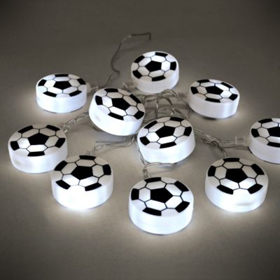 Buy Football 10 LED Battery Operated String Lights White ...