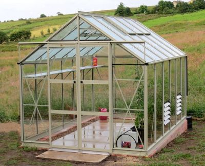 Buy Rhino Premium Greenhouse – 8x12 - Silver Sage Finish From Our 