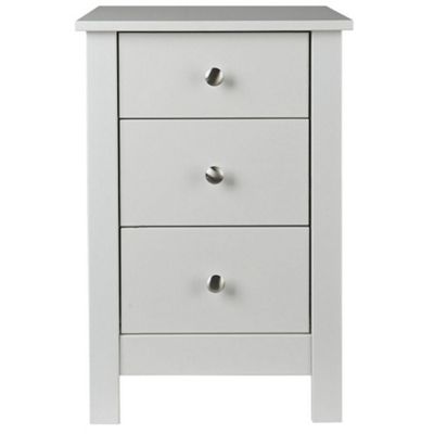 Buy Florence White 3 Drawer Bedside Table from our Chests of Drawers ...