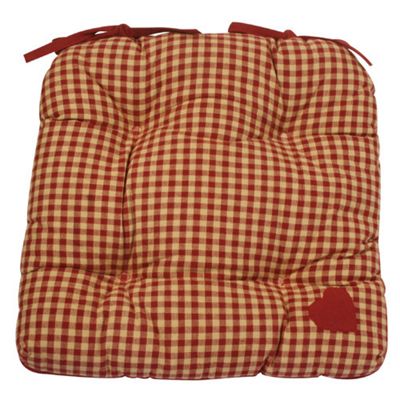 Buy Woven Magic Country York Mini Plaid Red Chair Pad from our Garden ...