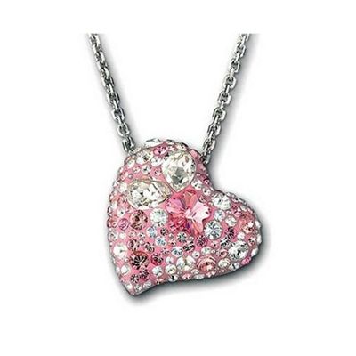 Buy Swarovski Alana Pink Crystal Heart Pendant 1062588 from our All ...