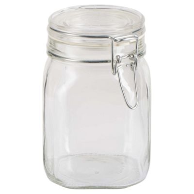 Buy Bormioli Rocco Clip Glass 1L Storage Jar from our Food Storage ...