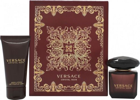 Buy Versace Crystal Noir Gift Set 30ml Edt + 50ml Body Lotion For Women 