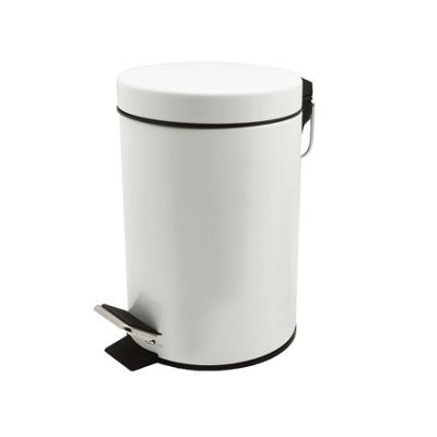 Buy Harbour Housewares Bathroom Pedal Bin With Inner Bucket - 3 Litre ...