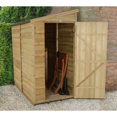 Buy Forest Garden 6x3 Overlap Pressure Treated Pent Shed 