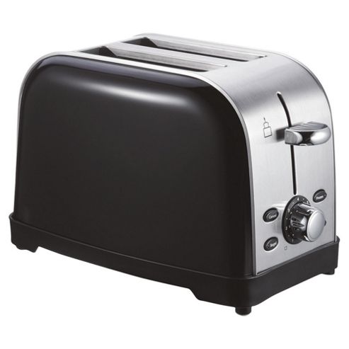 Buy Tesco 2 Slice Stainless Steel Toaster - Black from our Toasters ...