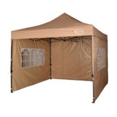 White pop up tent