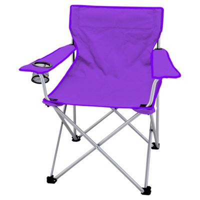 Tesco Purple Folding Camping Chair