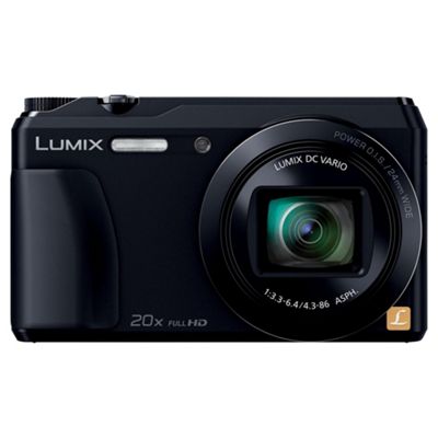 Buy Panasonic Lumix DMC-TZ55 Digital Camera, Black, 16 MP, 20x Optical ...