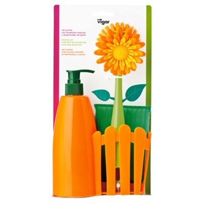 Buy Vigar Flower Dish Brush Set from our Dishracks, Drying Mats