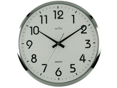 Buy Acctim 21287 14in Orion Wall Clock Silver/White from our Clocks ...