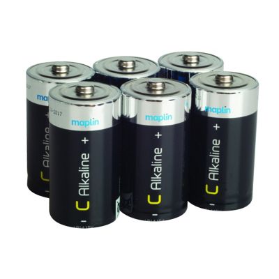 Buy 6 Pack Maplin C Battery Alkaline Extra Long-Life R14 from our ...