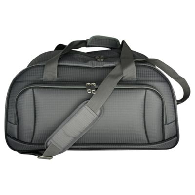 grey holdall bag