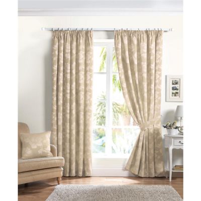 Buy Curtina Renoir Natural 66x90 inches (168x228cm) Lined Curtains from ...