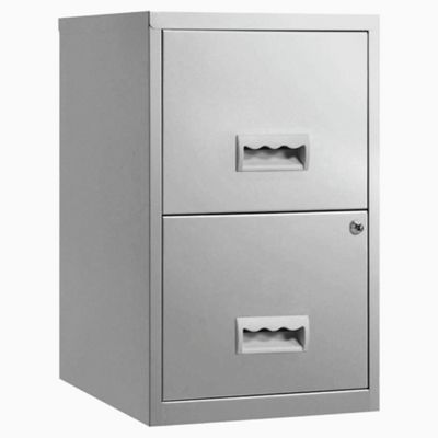 buy pierre henry a4 2 drawer maxi filing cabinet, silver from our