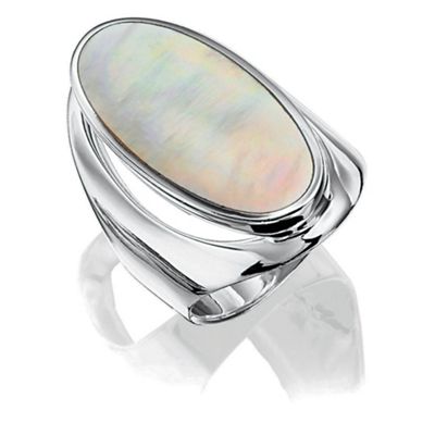 pearl mother silver sterling ring medium tesco rings catalogue number