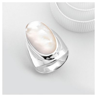 pearl mother silver ring sterling tesco catalogue number