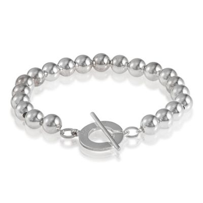 silver 8mm bead sterling bracelet tesco catalogue number