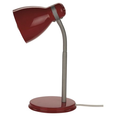 Buy Tesco Lighting Metal Desk Lamp, Red from our Desk Lamps range ...